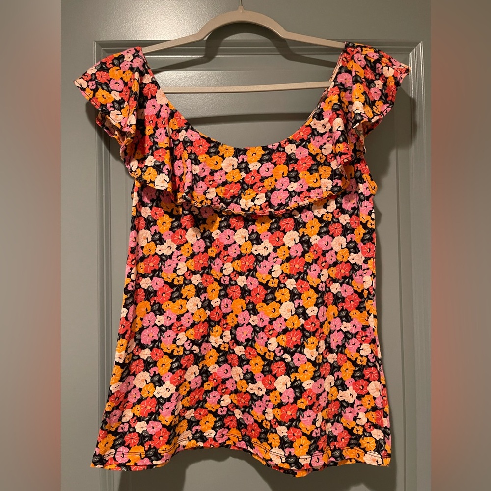 Ann Taylor Loft floral shirt size small